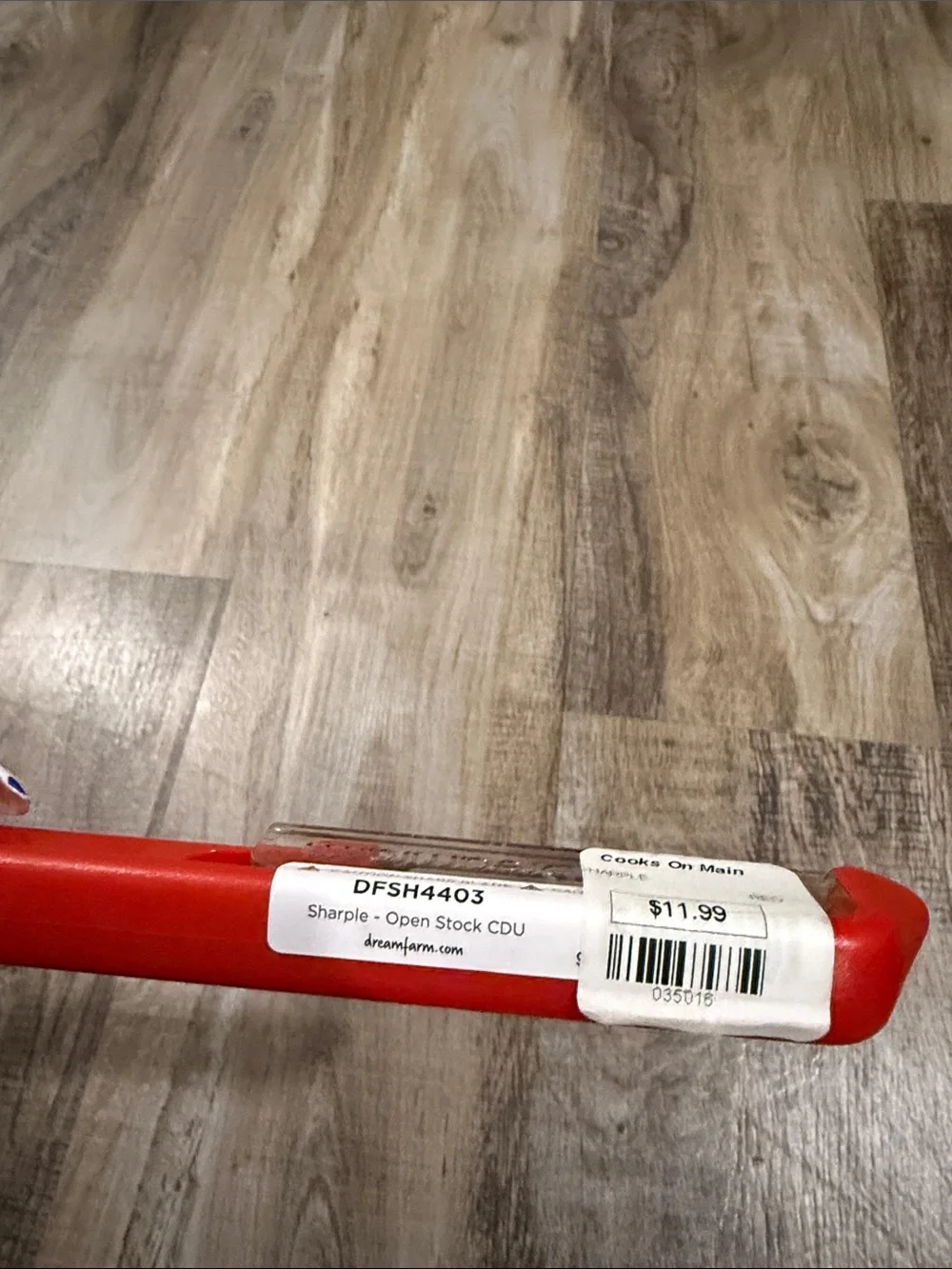 Red Plastic Safety protected peeler